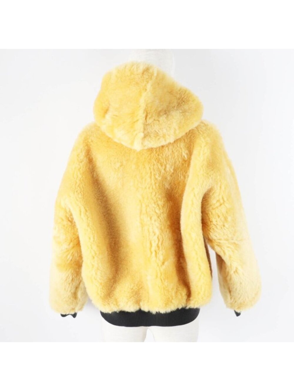 Louis Vuitton Fjlj12 xkn Sheepskin Monogram Reversible Hooded Mouton Jacket - Picture 9 of 15